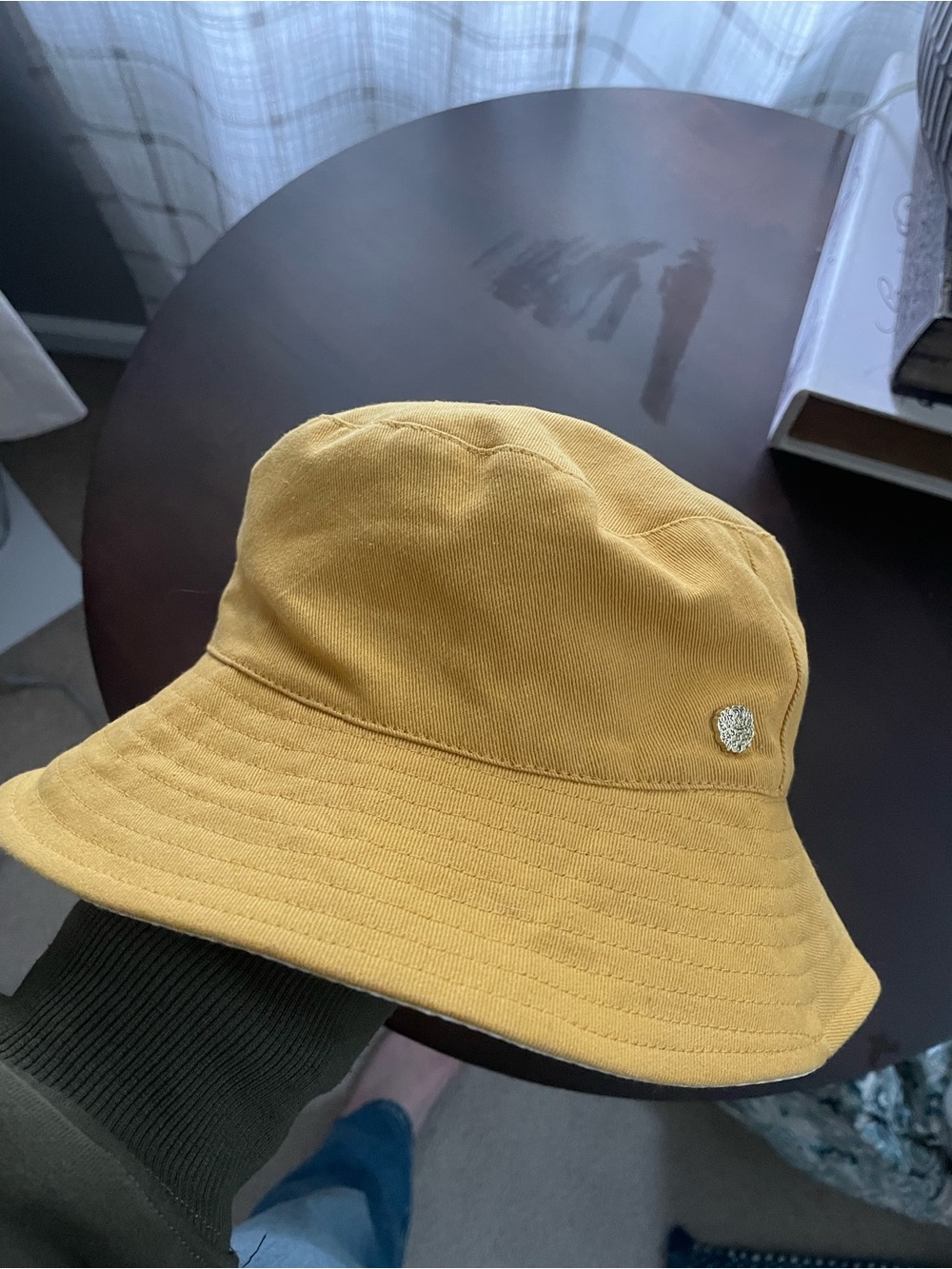 Vince Camuto Mustard Yellow Bucket Hat